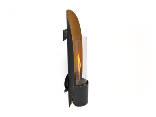 Tenderflame Cycloflame Wandkamin 16,5x16,5x81cm - Gold