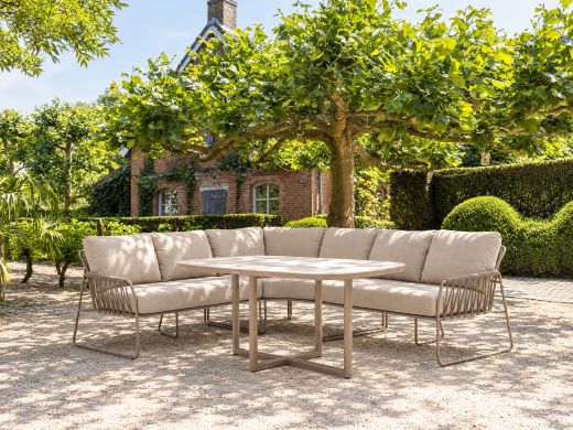 Tierra Outdoor Rivera Dining Lounge-Set 3-teilig