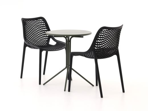Forza Ripi/Aziano ø 60 cm Balkon-Set 3-teilig stapelbar