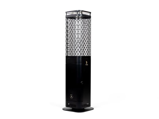 Monti HeatLine Blaze Pellet Heizstrahler 26x26x95 cm - Schwarz