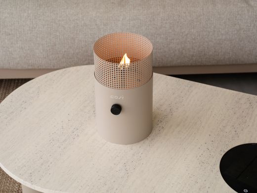 Cosiscoop Dot Tischkamin ø 16 cm (h: 27 cm) - Sandy Beige