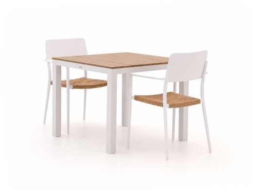 Bellagio Cino/Fidenza 90 cm Gartenmöbel-Set 3-teilig stapelbar