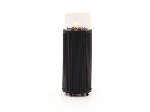 Cosipillar Curved Feuersäule ø 40 cm (h:112 cm) - Black