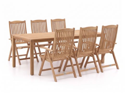 Sunyard Veronica/Liverpool 210 cm Gartenmöbel-Set 7-teilig verstellbar