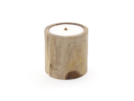 Tierra Outdoor Kerze Rund hoch ø 19 cm - Teak
