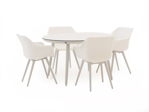 Hartman Sophie Studio ø 128 cm Gartenmöbel-Set 5-teilig