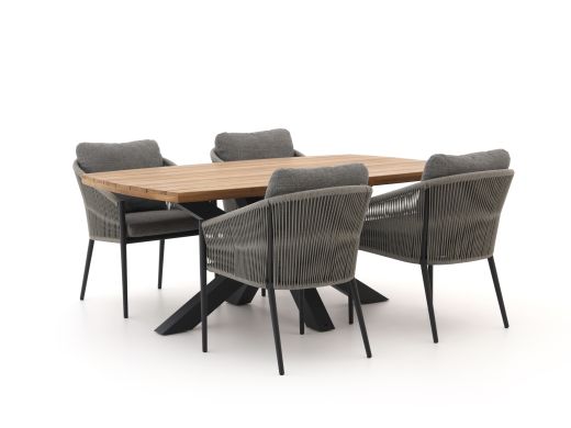 Bellagio Mineo/Induno dänisch oval 180 cm Gartenmöbel-Set 5-teilig