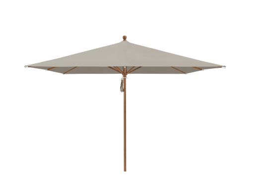 Glatz Piazza Sonnenschirm 250x250 cm - Taupe (151) (exkl. Schirmständer) (Gestell = Teak Look)