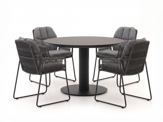 Tierra Outdoor Rivera/La Fonte ø 120 cm Gartenmöbel-Set 5-teilig