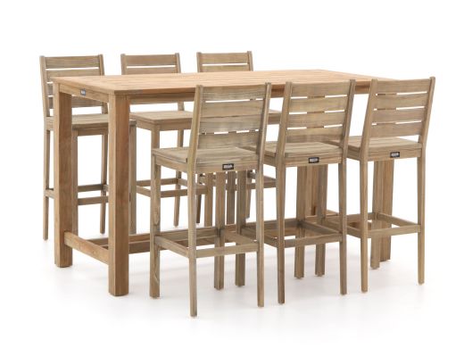 ROUGH-S/ROUGH-X 180 cm Gartenbar-Set 7-teilig