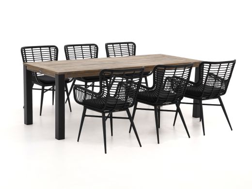 Intenso Asti/ROUGH-S 220 cm Gartenmöbel-Set 7-teilig