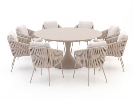 SUNS Dolce/Nova ø 170 cm Gartenmöbel-Set 9-teilig