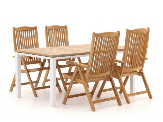 Sunyard Veronica/Linosa 180 cm Gartenmöbel-Set 5-teilig verstellbar