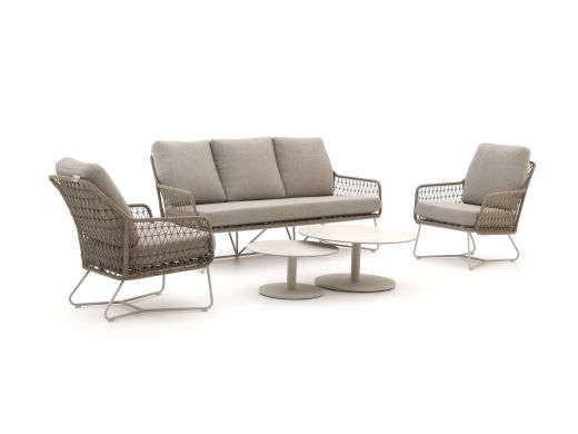 Intenso Trasimeno/Monticano Sessel-Sofa Lounge-Set 5-teilig