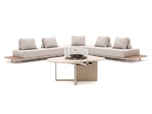 Bellagio San Lupo/Cosiloft Novi Ecklounge-Set mit Feuertisch 4-teilig