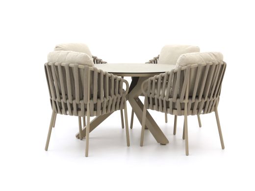 Tierra Outdoor Nuri/Orbital ø 120 cm Gartenmöbel-Set 5-teilig
