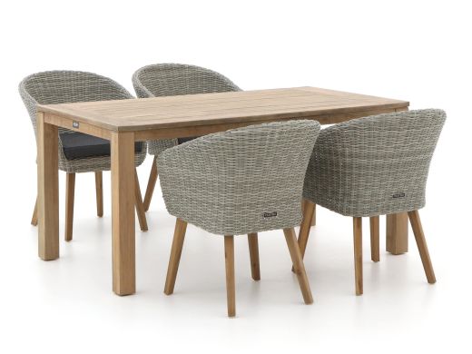 Intenso Tropea/ROUGH-S 160 cm Gartenmöbel-Set 5-teilig