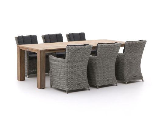 Intenso Adriano/ROUGH-X 240 cm Gartenmöbel-Set 7-teilig