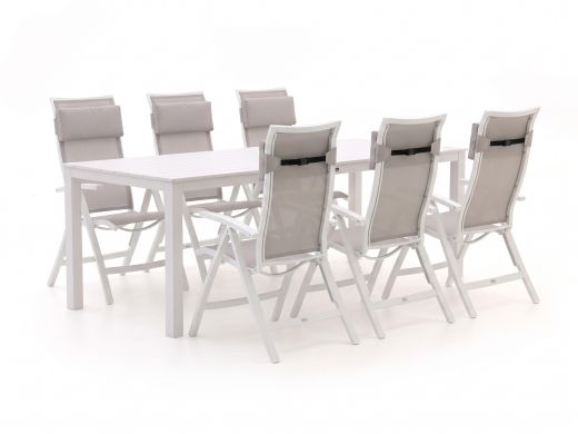 Bellagio Lugo/Menzano 220 cm Gartenmöbel-Set 7-teilig verstellbar