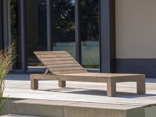 ROUGH-X Gartenliege - Old Teak Greywash - Holz