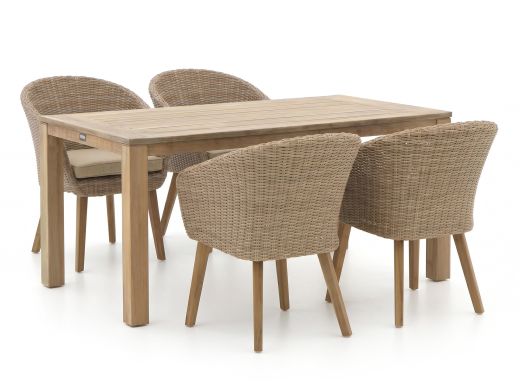 Intenso Tropea/ROUGH-X 180 cm Gartenmöbel-Set 5-teilig