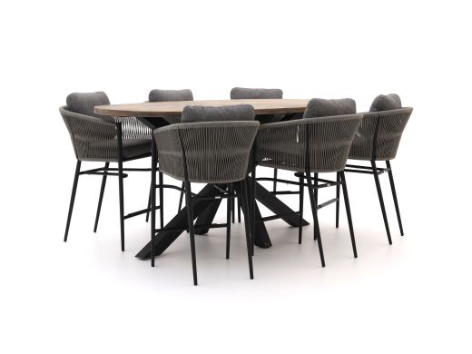 Bellagio Mineo/ROUGH-Y Ellips 240 cm Gartenbar-Set 7-teilig