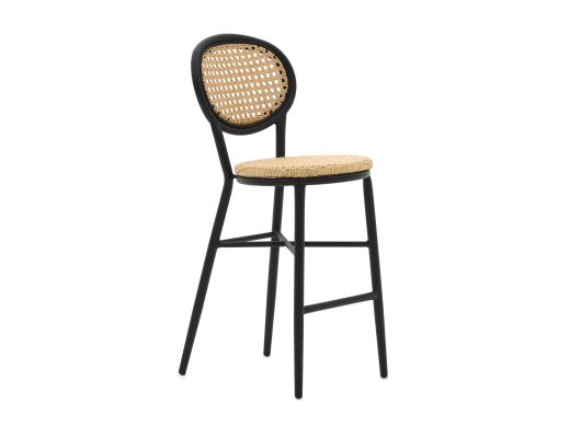 Forza Tovel Barhocker Outdoor stapelbar - Taupe - Beige - Braun - Polyrattan