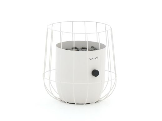 Cosiscoop Basket Tischkamin (ø 26 cm, h: 31 cm) - White