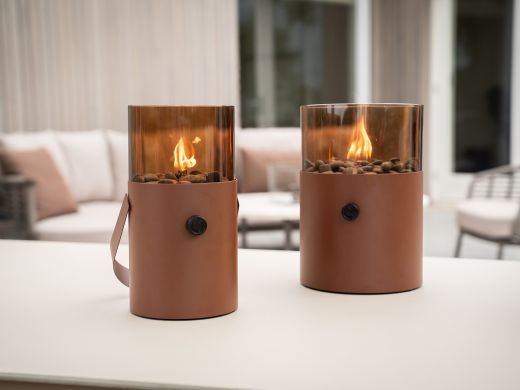Cosiscoop Original Tischkamin ø 16 cm (h: 30 cm) - Mocha Brown
