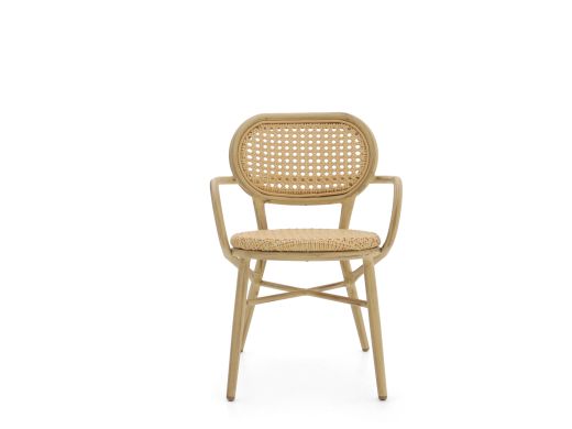 Forza Idrea Gartenstuhl stapelbar - Taupe - Beige - Braun - Polyrattan