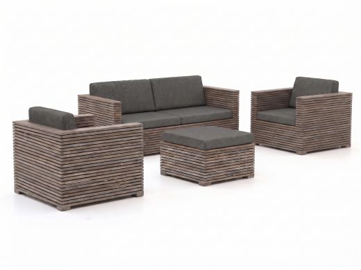 ROUGH-C Sessel-Sofa Lounge-Set 4-teilig