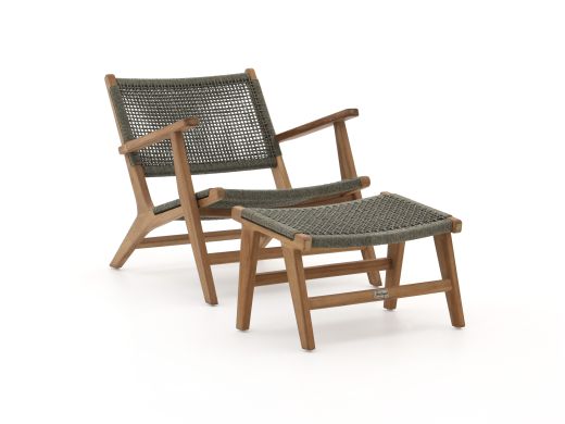 Bellagio Elcito Gartensessel mit Hocker