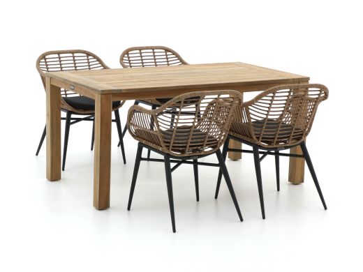 Intenso Azora/ROUGH-S 160 cm Gartenmöbel-Set 5-teilig