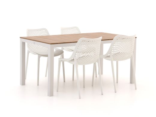 Forza Ripi/Fidenza 160 cm Gartenmöbel-Set 5-Teilig Stapelbar