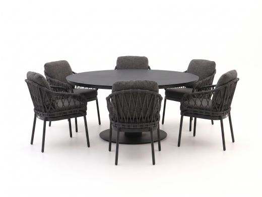 Tierra Outdoor Natal/La Fonte ø 150 cm Gartenmöbel-Set 7-teilig