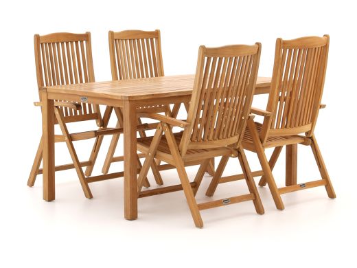 Sunyard Veronica/Liverpool 160 cm Gartenmöbel-Set 5-teilig verstelbar