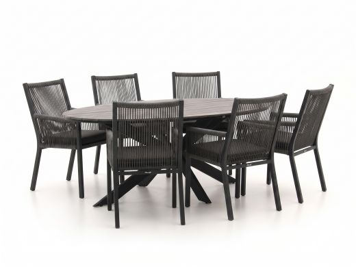 Manifesto Rivola/Fidenza oval 220 cm Gartenmöbel-Set 7-teilig
