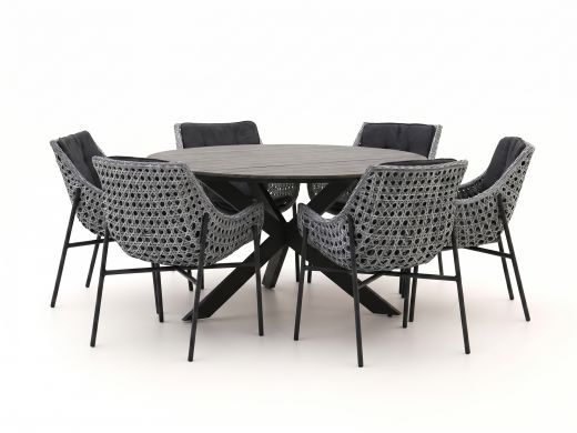 Manifesto Novara/Fidenza ø 149 cm Gartenmöbel-Set 7-teilig