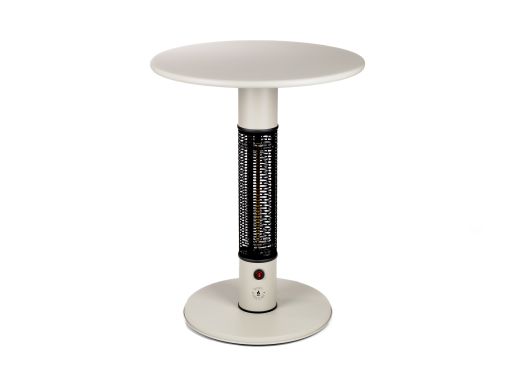 Monti HeatLine Pulse Gartentisch mit Heizstrahler 1500 W ø 60 cm (h: 75 cm) - Beige