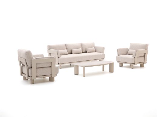 Bellagio Battuello Sessel-Sofa Lounge-Set 4-teilig