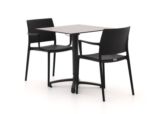 Forza Sile/Canzo 70 cm Gartenmöbel-Set 3-teilig verstelbar
