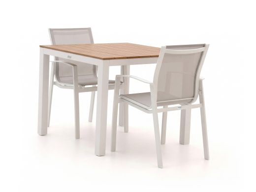Forza Altea/Fidenza 90 cm Gartenmöbel-Set 3-teilig stapelbar