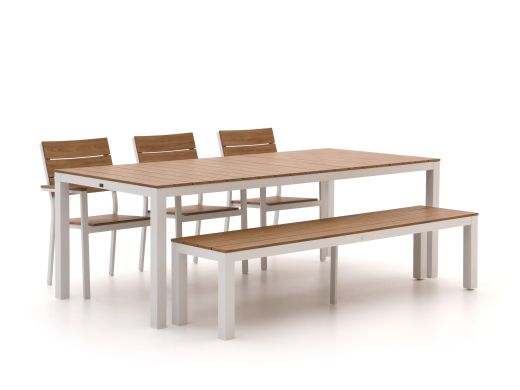 Bellagio Fidenza 220 cm Gartenmöbel-Set mit Sofa 5-Teilig Stapelbar