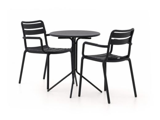 Forza Vico/Aziano ø 60 cm Gartenmöbel-Set 3-teilig stapelbar