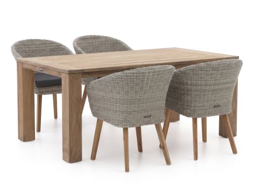 Intenso Tropea/ROUGH-X 180 cm Gartenmöbel-Set 5-teilig