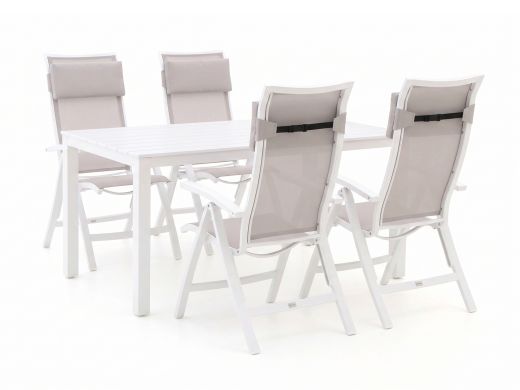 Bellagio Lugo/Menzano 160 cm Gartenmöbel-Set 5-teilig verstellbar