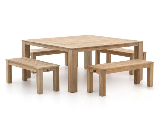 ROUGH-X 170x170 cm Picknick Sitzgruppe 5-teilig