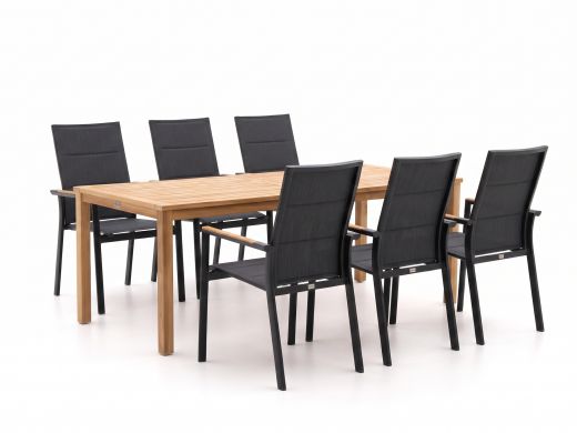 Bellagio Albinea/Liverpool 210 cm Gartenmöbel-Set 7-teilig stapelbar