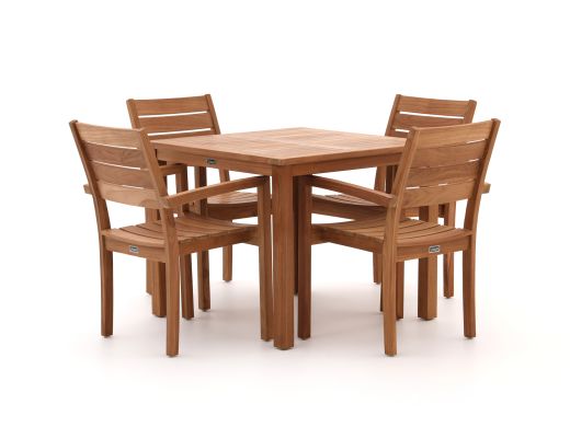 Sunyard Liverpool 90 cm Gartenmöbel-Set 5-teilig stapelbar