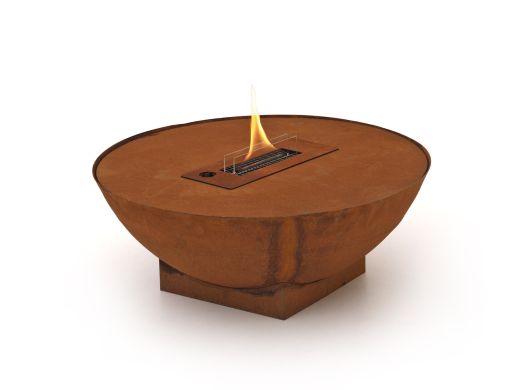 Tenderflame Prometheus 60 Kamin ø 59,5 cm (h: 28 cm) - Cortenstahl (inkl. Abdeckung)